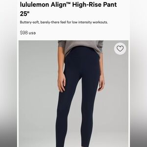 Lululemon Align High Rise Leggings